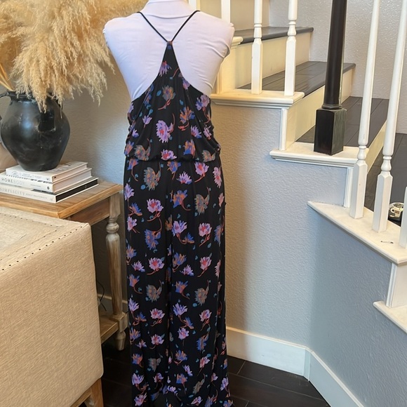 Anthropologie Moulinette Soeurs Navy Floral Jumpsuit Size XL - Picture 7 of 8